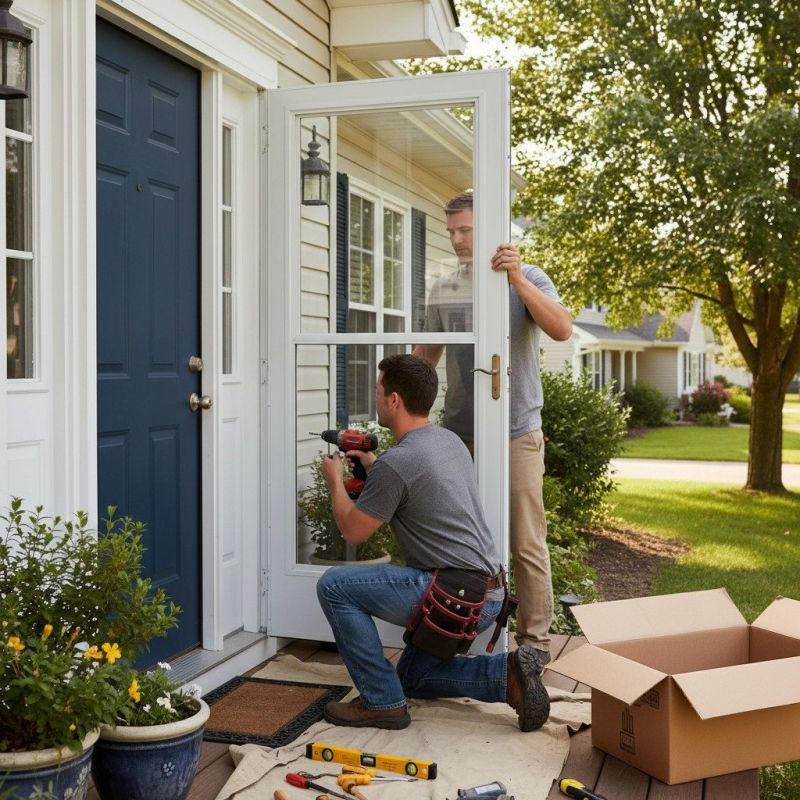Storm Door Repair detail